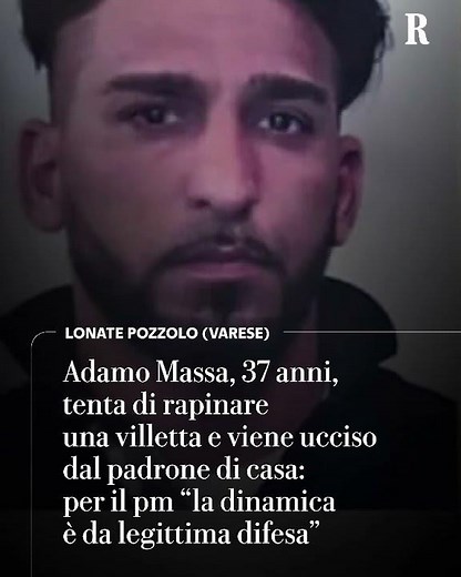 Ladro ucciso da Jonathan Rivolta durante la rapina in casa sua a Lonate, il pm: “È legittima difesa”