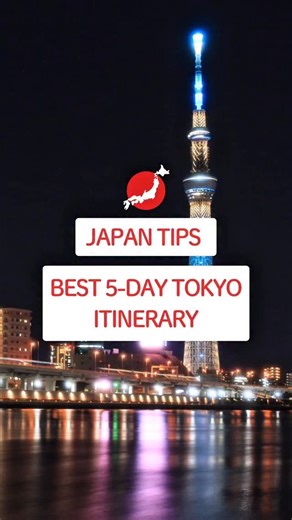 BEST 5-DAY TOKYO ITINERARY Type TOKYO in the comments to get the full location map🗾 This time, we’ve rounded up all the must-visit places in Japan! Use it as a reference for your trip ✨ DAY1：ASAKUSA 📍Senso-ji 📍Nakamise Shopping Street 📍Kaminarimon 📍Tokyo Skytree 📍Kimono Experience 📍Rickshaw Ride Experience 📍Hoppy Street 📍SAMURAI NINJA MUSEUM 📍Imado Shrine 📍Asakusa Hanayashiki DAY2：HARAJUKU＆SHIBUYA 📍 Yoyogi Park 📍Totti Candy Factory 📍Shibuya Sky 📍Miyashita Park 📍Meiji Jingu 📍Jump