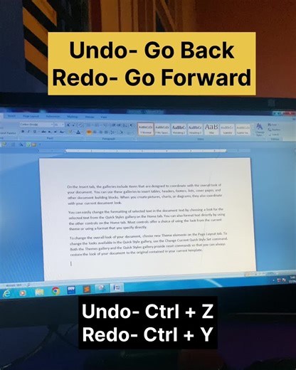Undo and Redo Tips for computer users #computer #onlinecourse #learn