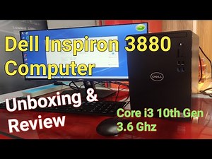 Dell inspiron Corei3 10th Gen 3880 desktop unboxing & Review || Dell Desktop Review corei3 10th Gen.