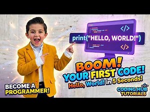 Learn Python Coding: "Hello, World!" Made Super Easy! 💻✨