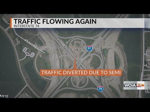 I-74 reopens after semi-truck rollover in Champaign