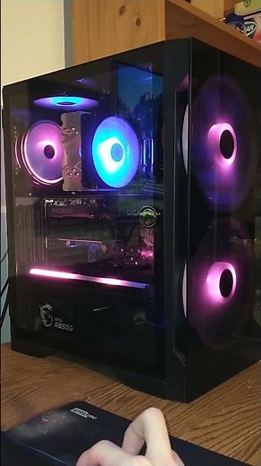 Gamdias Apollo E2 Elite PC case, upHere ARGB strip, PCCOOLER COOLNIGHT FRGB 120mm PWM fan