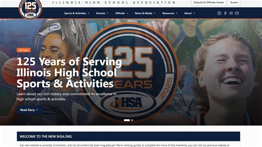 The IHSA unveiled its new-look website. Take a look at the features