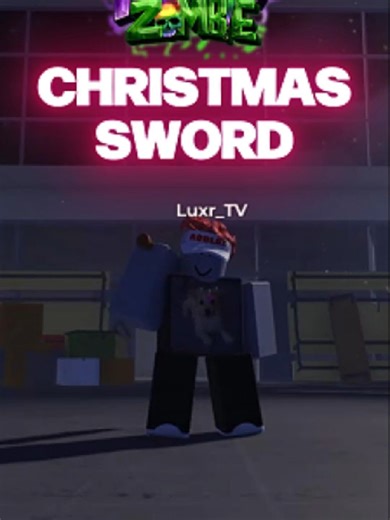 From my livestream earlier! Here is a quick showcase of Hunty Zombie's LIMITED Christmas Sword Like and follow please :3 Comment for more! #roblox #robloxfyp #robloxhuntyzombies