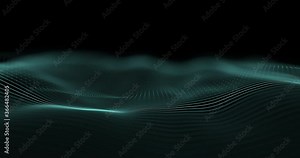 Audio wavefrom. Abstract music waves oscillation. Futuristic sound wave visualization. Synthetic music technology sample. Tune print. Distorted frequencies. 4k UHD
