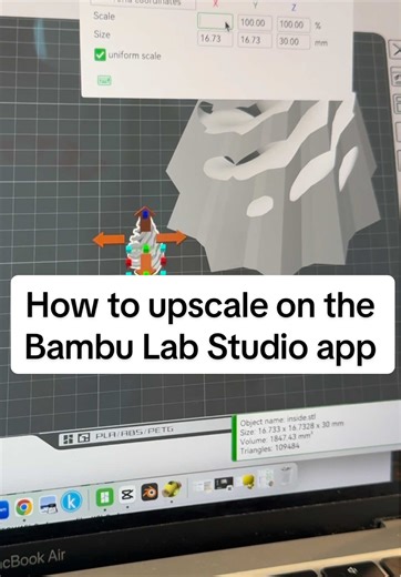 How to upscale on the Bambu Lab Studio app #bambulab_official #3d #3dprinting