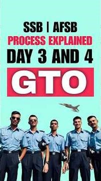 SSB | AFSB DAY 3 and 4 - GTO (Group Task) EXPLAINED #trending #ssbpreparation #afsb