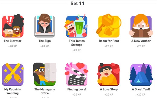 多邻国法语故事 Duolingo French Stories set 11