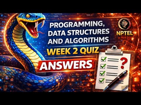 Programming, Data Structures and Algorithms Using Python Week2 Quiz Answers