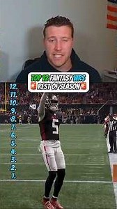 Top 12 WRs In Fantasy Football: Rest Of Season Rankings🚨 #nfl #fantasyfootball #fyp #tnf #football