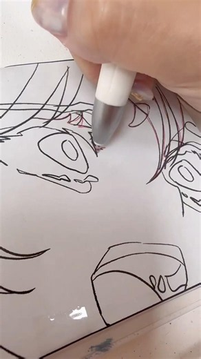 【アクリルイラストメイキング】手のひらサイズのキャンバス原画です🐾マグネットジェルにハマってます！#drawing #illustration #japaneseart