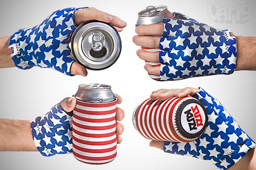 USA Beer Mitt Koozie: Beer Koozie Attached to Your Hand