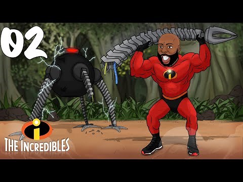 "The Incredibles Game" Walkthrough Gameplay Part 2 - DASH LEVEL RAGE (PS2)