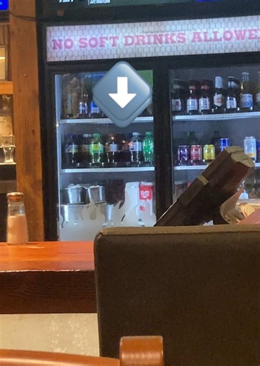 Apparently someone violated the only rule of this restaurant’s bar fridge… 🤷🏻‍♂️🤔😉😂 #teachinglife #mathteacher #teacherhumour #nightout #rulesaremadetobebroken