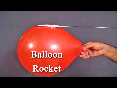 Balloon Rocket - An Easy Science Project For Kids To Understand Newton's Law With Fun
