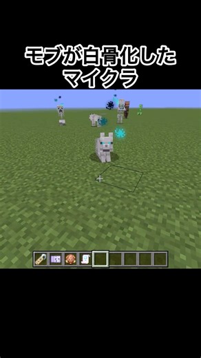 【マイクラ】モブが白骨化したマイクラ#minecraft