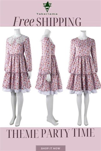 Return to Silent Hill Laura Fancy Dress Pink Cosplay Costume #Takerlama #fashion