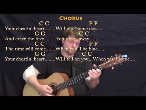 Your Cheatin' Heart (Hank Williams) Guitar Lesson Chord Chart with Chords/Lyrics
