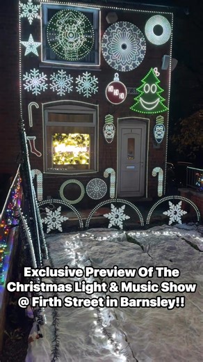 67K views · 691 reactions | Exclusive preview of the Firth Street Lights and Music show tonight!!! Funds raised for Andys Man Club - official switch on tommorow!! | Barnsley Essentials | Facebook