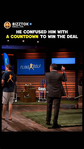 BIZZTOK on Instagram: "HE CONFUSED HIM WITH A COUNTDOWN TO WIN THE DEAL 🤯❗❗#sharktank the founders of Fling Golf presented their hybrid golf/lacrosse sport, but quickly faced skepticism from Kevin O'Leary, who doubted traditional golf courses would allow the new equipment. Despite this, other Sharks showed interest, leading to a competitive bidding environment. Daniel Lubetzky initially offered $300,000 for a 33% stake, but was soon joined by Robert Herjavec with a similar offer, emphasizing th