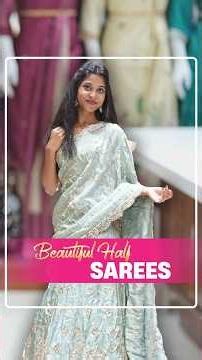 Beautiful Half Sarees Collection ✨ | Latest Designer Half Sarees | She Needs Saree World #shorts