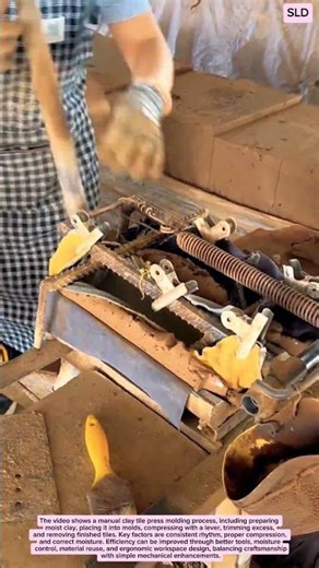 Traditional Clay Tile Making with Hand Press Technique