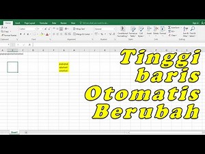Mengatur Tinggi Baris Otomatis dengan VBA