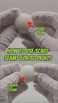 How to hide seams in your 3D prints using scarf settings #3dprinting #tips #bambulab #tutorial
