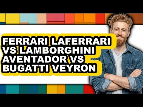 Ferrari LaFerrari vs Lamborghini Aventador vs Bugatti Veyron - Which is Better?