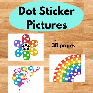 Dot Sticker Do-A-Dot Picture Dot Marker Color Recognition Fine Motor Skills