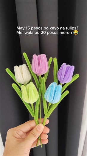 Small fuzzy wire tulips #fuzzywireflower #fuzzywirecrafts #pipecleanerflowers #pipecleaners | Shanley Diy