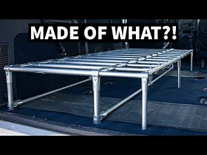 Building A Vanlife Slider Bed With A Unique Material!