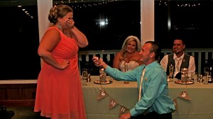 Viral engagement at wedding was bride's idea