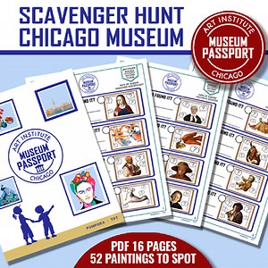 CHICAGO MUSEUM SCAVENGER HUNT - Art Institute Chicago Passport