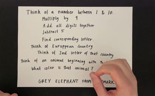 ASMR Maths读心技巧背后的数学