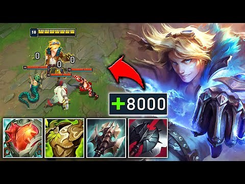 I became an unkillable RAID BOSS with Tank Ezreal (8000+ HP, STACKS INFINITELY)