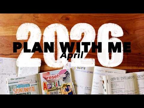 April 2026 Plan With Me // Daily Journal, Take-A-Note, Craft Planner + EDC