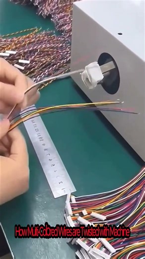 How Multi Colored Wires are Twisted with Machine