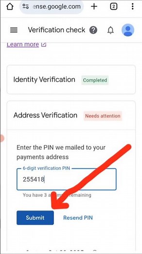 How to Submit Google AdSense Verification PIN Code for YouTube AdSense Address Verification Tutorial