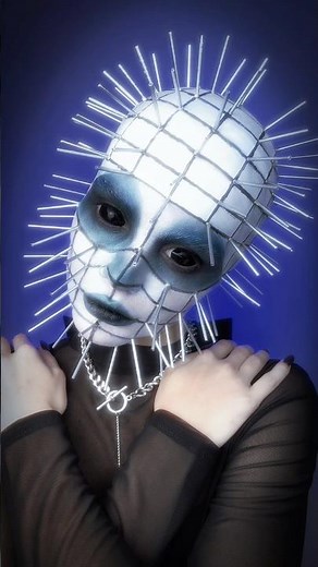 HELLRAISER - Pinhead 📍 #cosplay #horror #movie #makeuptutorial