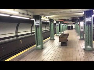 IRT Eastern Parkway Line: R142 & R62 (2) (3) Trains @ Clark Street
