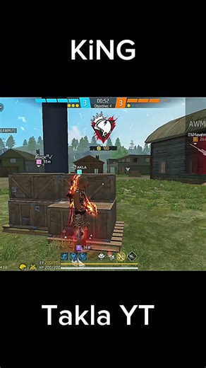 ☠️"Takla হাতে AWM মানে GAME OVERS💥"#freefire #funny #king #takla