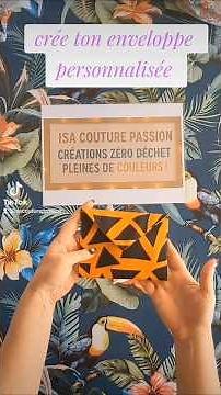 Personalized fabric envelope - beginner sewing tutorial #isacouturepassion