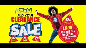 12 reactions | Don't Miss Out! The CHM Mid-Year CLEARANCE Sale about to end!! With discounts Up to a massive 80% off. Get in Quick into your nearest CHM Store before this sale ends, and Look for the RED price tags for clearance specials. Buy with Confidence! Get Bigger Better Brands at CHM! | CHM Tech Haus | Facebook