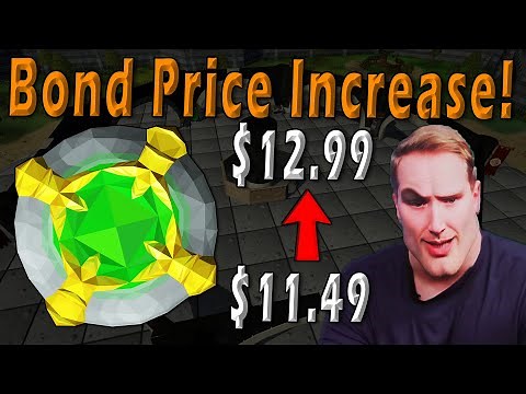 Jagex is INCREASING BOND PRICES in Oldschool Runescape