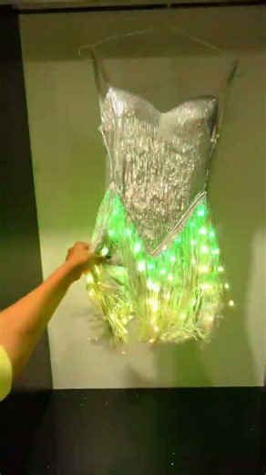 LED Fringe Sequin Dress | Dance & Performance Outfit with Light-Up Details