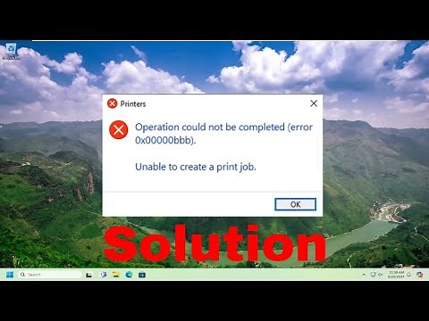 Printer Error 0x00000bbb, Operation Could Not Be Completed [Guide]