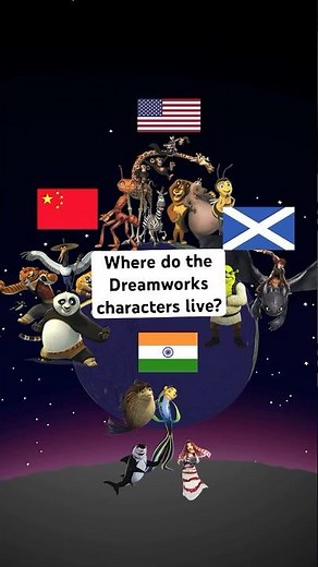 Do you know where the Dreamworks characters live? #shrek