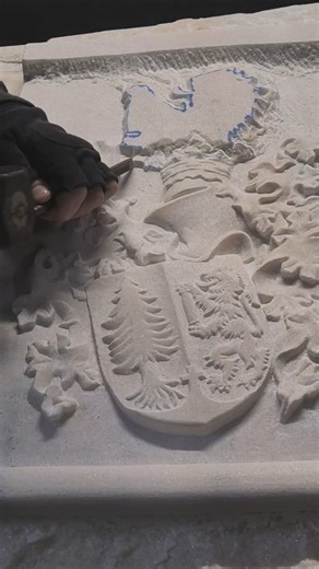 how to carve marble emblem step by step #carving #sculpting #art #stone